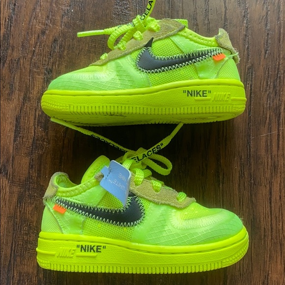 The 10:Nike Air Force 1 (TD) size 6c AF1 Off-White - Picture 1 of 8